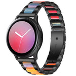 Three-beads Steel + Resin Replacement Strap Watchband, For Samsung Smart Watch 20mm, For Samsung Smart Watch 22mm