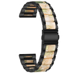 Three-beads Steel + Resin Replacement Strap Watchband, For Samsung Smart Watch 20mm, For Samsung Smart Watch 22mm