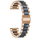 Three-beads Steel + Resin Replacement Strap Watchband, For Samsung Smart Watch 20mm, For Samsung Smart Watch 22mm