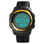 SKMEI 1729 Qibla Calendar Timing Multifunctional LED Digital Display Luminous Electronic Watch