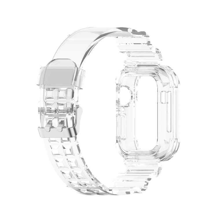 Silicone Integrated Replacement Strap Watchband For Apple Watch Series, 7 41mm / 6 & SE & 5 & 4 40mm / 3 & 2 & 1 38mm, 7 45mm / 6 & SE & 5 & 4 44mm / 3 & 2 & 1 42mm
