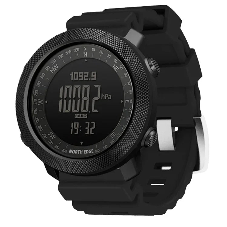NORTH EDGE Multi-function Waterproof Outdoor Sports Electronic Smart Watch, Support Humidity Measurement / Weather Forecast / Speed Measurement, Silicone Strap