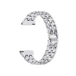 For Samsung Smart Watch Double Rows Diamond Steel Replacement Strap Watchband, 22mm