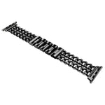 Metal Cowboy Replacement Strap Watchband For Apple Watch Series, 7 41mm / 6 & SE & 5 & 4 40mm / 3 & 2 & 1 38mm, 7 45mm / 6 & SE & 5 & 4 44mm / 3 & 2 & 1 42mm