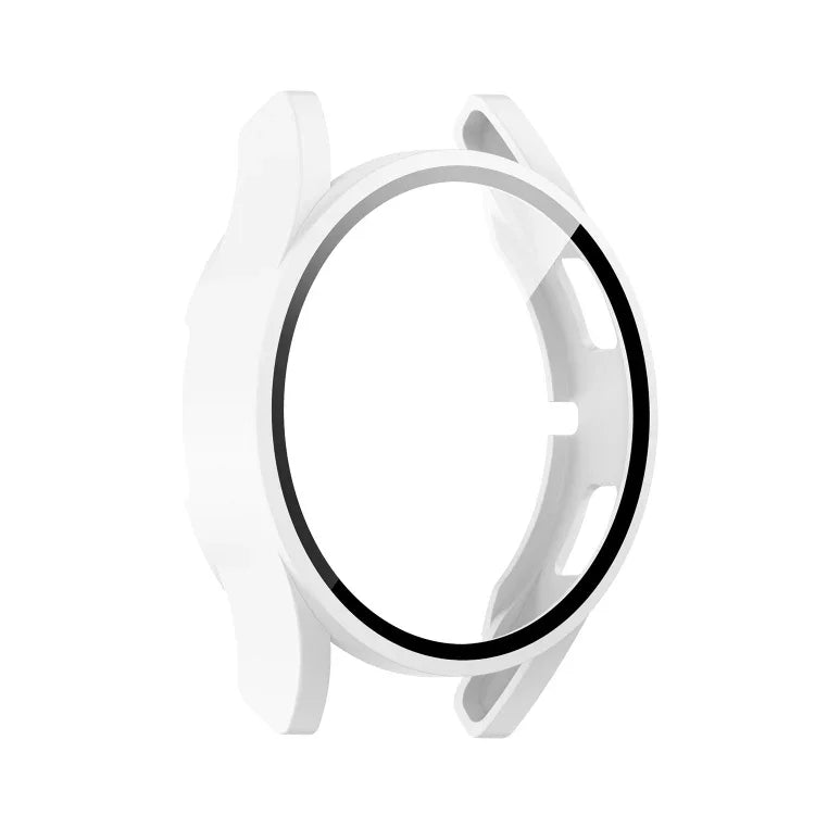 PC Protective Case with Tempered Glass Film, For Samsung Galaxy Watch4 40mm, For Samsung Galaxy Watch4 44mm