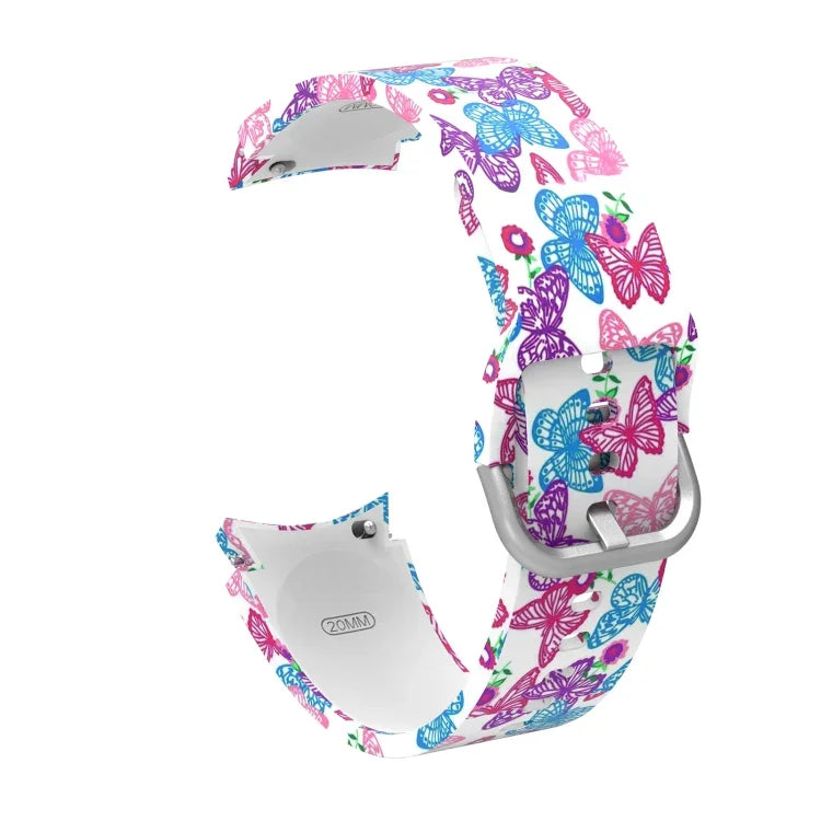 Silicone Printing Replacement Strap Watchband, For Samsung Galaxy Watch4 / Watch4 Classic