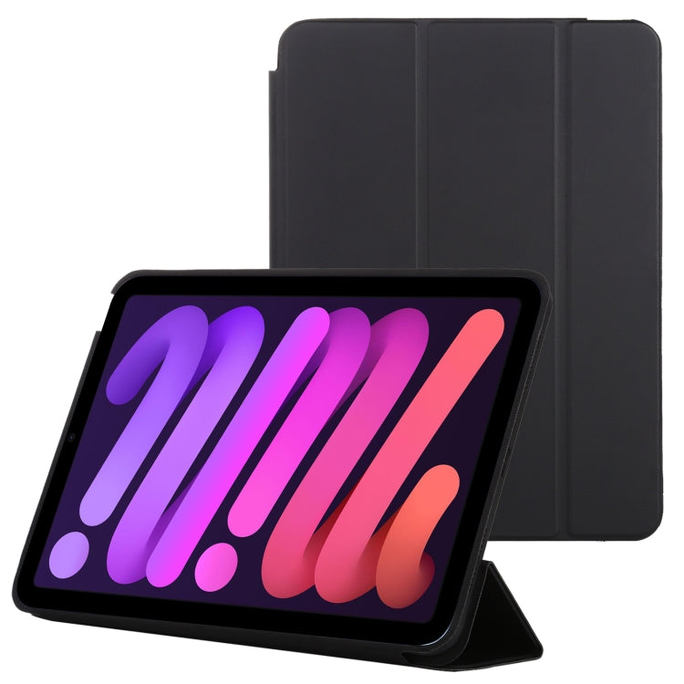 3-fold Horizontal Flip Smart Leather Case with Sleep / Wake-up Function & Holder, For iPad mini 6