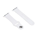 Morandi Series Contrast Color Silicone Replacement Watchband For Apple Watch Series, 7 41mm / 6&SE&5&4 40mm / 3&2&1 38mm, 7 45mm / 6&SE&5&4 44mm / 3&2&1 42mm
