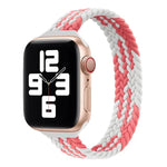 Small Waist Single Loop Nylon Braid Replacement Watchband For Apple Watch Series 7 41mm / 6&SE&5&4 40mm / 3&2&1 38mm, S 135mm, M 145mm, L 155mm