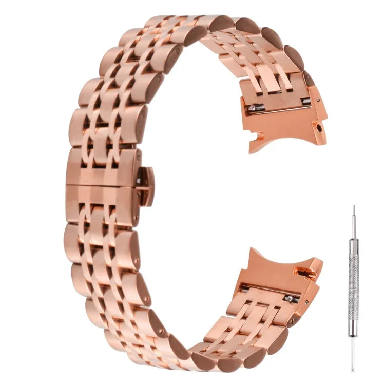 Seven-bead Stainless Steel Replacement Strap Watchband, For Samsung Galaxy Watch4 40mm/44mm