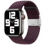 Nylon Braid One Buckle Replacement Watchband For Apple Watch Series, 7 41mm / 6&SE&5&4 40mm / 3&2&1 38mm