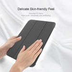 Double-sided Matte Translucent PC Tablet Leather Case with 3-folding Holder & Sleep / Wake-up Function, For iPad mini 2024 / mini 6