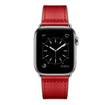 Leather Replacement Watchband For Apple Watch Series, 7 45mm / 6&SE&5&4 44mm / 3&2&1 42mm, 7 41mm / 6&SE&5&4 40mm / 3&2&1 38mm