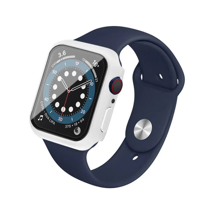 IMAK Shockproof PC Protective Case with Tempered Glass Film, For Apple Watch Series 6 & SE & 5 & 4 44mm, For Apple Watch Series 3 & 2 & 1 42mm, For Apple Watch Series 6 & SE & 5 & 4 40mm, For Apple Watch Series 3 & 2 & 1 38mm