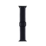 Adjustable Striped Woven Nylon Strap Watchband For Apple Watch Series, 7 41mm / 6&SE&5&4 40mm / 3&2&1 38mm, 7 45mm / 6&SE&5&4 44mm / 3&2&1 42mm