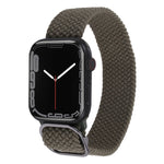 Nylon Braid Strap Watchband For Apple Watch Series, 7 41mm / 6&SE&5&4 40mm / 3&2&1 38mm