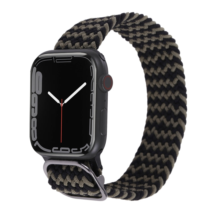 Nylon Braid Strap Watchband For Apple Watch Series, 7 41mm / 6&SE&5&4 40mm / 3&2&1 38mm