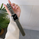 Silicone Watchband For Apple Watch Series, 7 41mm / 6&SE&5&4 40mm / 3&2&1 38mm, 7 45mm / 6&SE&5&4 44mm / 3&2&1 42mm