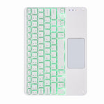 H-097CS Touch Backlight Bluetooth Keyboard Leather Case with Rear Three-fold Holder, For iPad 9.7 2018 & 2017, For iPad Pro 11 inch 2021 & 2020 & 2018 / Air 2020 10.9