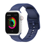 Silicone Watchband For Apple Watch Series, 7 45mm / 6&SE&5&4 44mm / 3&2&1 42mm