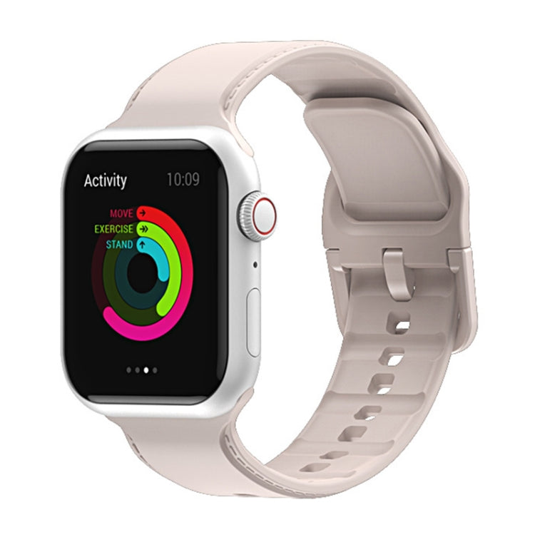 Silicone Watchband For Apple Watch Series, 7 45mm / 6&SE&5&4 44mm / 3&2&1 42mm