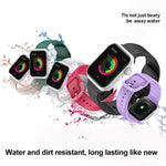 Silicone Watchband For Apple Watch Series, 7 45mm / 6&SE&5&4 44mm / 3&2&1 42mm
