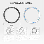 Glitter Powder Stainless Steel Bezel Ring, For Samsung Galaxy Watch 42mm