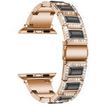 22mm Metal Opal Watchband For Apple Watch Series, 7 41mm / 6&SE&5&4 40mm / 3&2&1 38mm, 7 45mm / 6&SE&5&4 44mm / 3&2&1 42mm