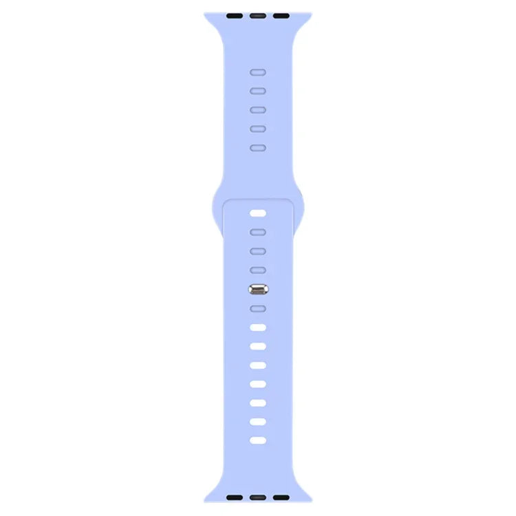 Liquid Silicone Watchband For Apple Watch Series, 7 45mm / 6&SE&5&4 44mm / 3&2&1 42mm