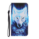 Coloured Drawing Pattern Leather Phone Case, For iPhone 13 mini, For iPhone 13, For iPhone 13 Pro