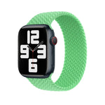 Nylon Braided Watch Band For Apple Watch Series 7 41mm / 6&SE&5&4 40mm / 3&2&1 38mm, 130mm, 145mm, 155mm