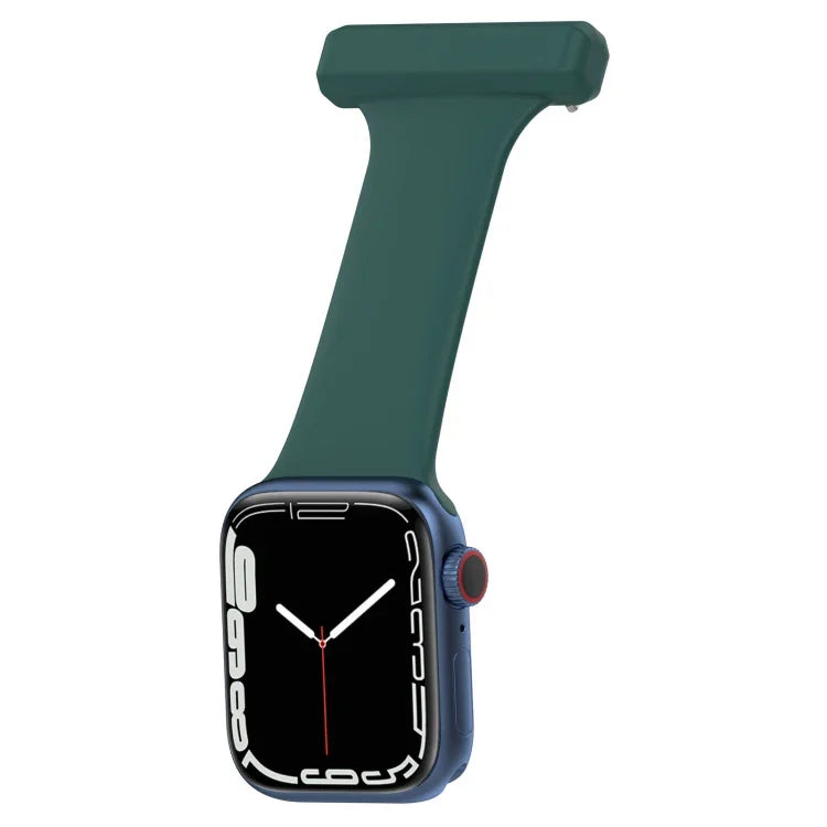 Silicone Nurse Watch Band For Apple Watch Series, 7 45mm / 6&SE&5&4 44mm / 3&2&1 42mm, 7 41mm / 6&SE&5&4 40mm / 3&2&1 38mm
