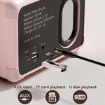 HM11 PLUS Portable HIFI Mini Retro Wireless Bluetooth Speaker, HM11 PLUS (Yellow), HM11 PLUS (Black), HM11 PLUS (Purple), HM11 PLUS (Pink), HM11 PLUS (Green)