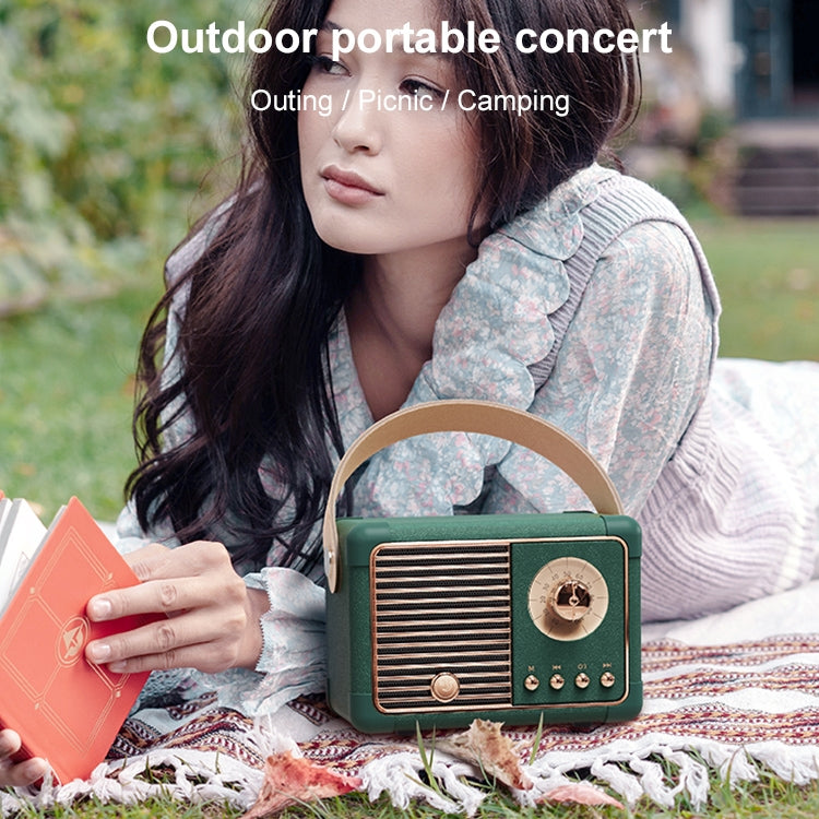 HM11 PLUS Portable HIFI Mini Retro Wireless Bluetooth Speaker, HM11 PLUS (Yellow), HM11 PLUS (Black), HM11 PLUS (Purple), HM11 PLUS (Pink), HM11 PLUS (Green)