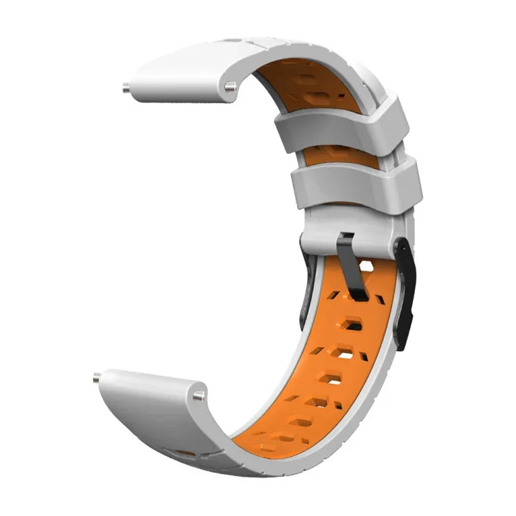 Trapezoidal Three-row Hole Silicone Watch Band, For Samsung Galaxy Watch 4 / Watch4 Classic, For Samsung Galaxy Watch 42mm, For Samsung Galaxy Watch 46mm, For Samsung Galaxy Watch Active