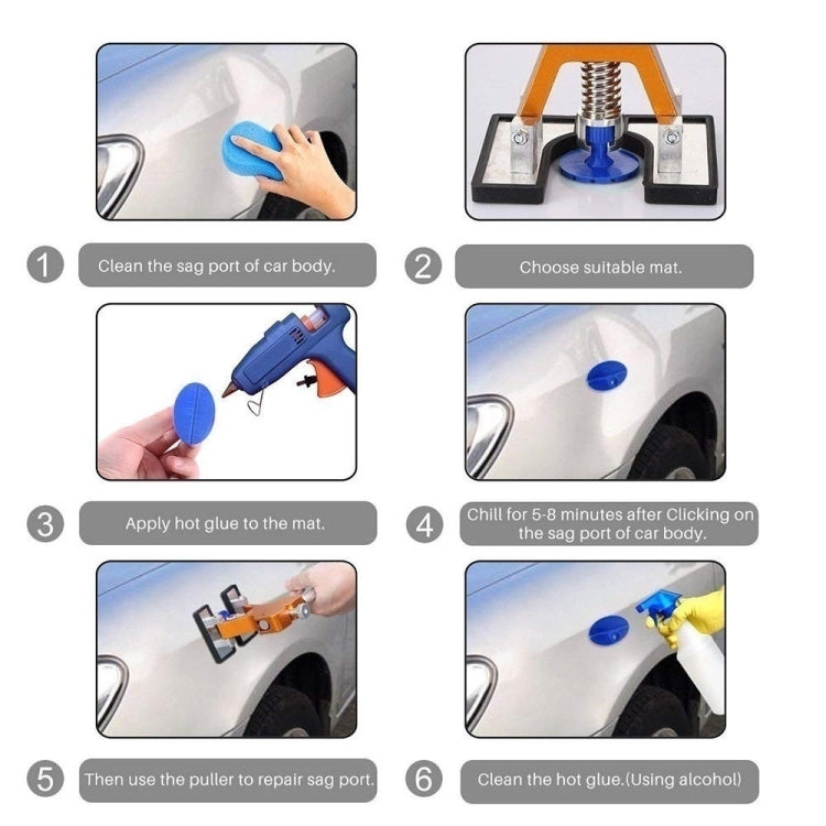 27 in 1 12V Car Cigarette Lighter Plug Paintless Dent Puller, 27 in 1