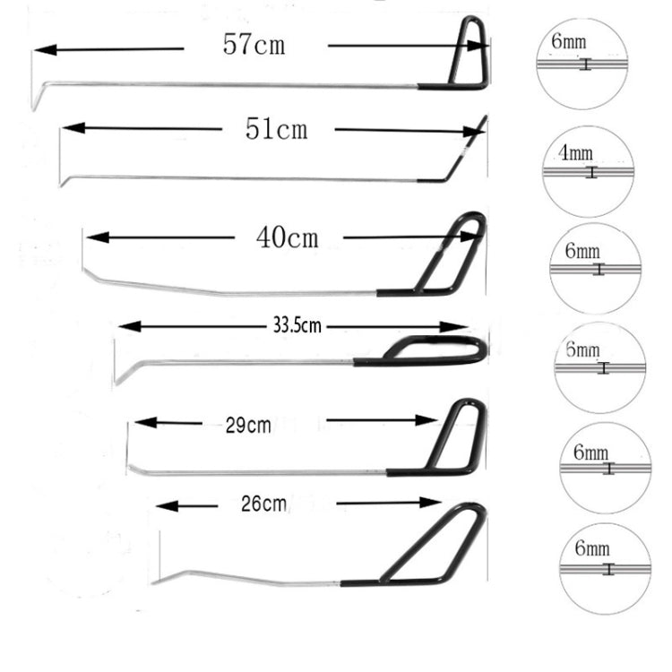 Q1 7 in 1 Car Paintless Dent Repair Hail Remover Hooks Rods Kit, Q1 7 in 1 (Air Pump)