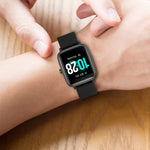 19mm Silicone Plaid Watch Band, For ID205 / Willful SW021
