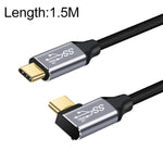 10Gbps USB-C / Type-C Male Straight to Male Elbow Charging Data Transmission Cable, 50cm, 1m, 1.5m, 2m, 3m