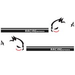 2 PCS/Set D-49 Evil Rabbit Pattern Car Modified Decorative Sticker, Evil Rabbit Pattern