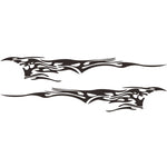 2 PCS/Set D-144 Fire Element Pattern Car Modified Decorative Sticker, D-144