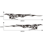 2 PCS/Set D-144 Fire Element Pattern Car Modified Decorative Sticker, D-144