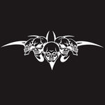 D-299 Skull Pattern Car Modified Hood Decorative Sticker, D-299