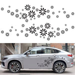 2 PCS/Set D-483 Flower Pattern Car Modified Decorative Sticker, D-483