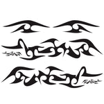 2 PCS/Set D-925 Flame Pattern Car Modified Decorative Sticker, D-925, D-924