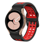 Double-row Hole Two-color Silicone Watch Band, For Samsung Galaxy Watch 5 40mm, For Samsung Galaxy Watch 5 Pro 45mm