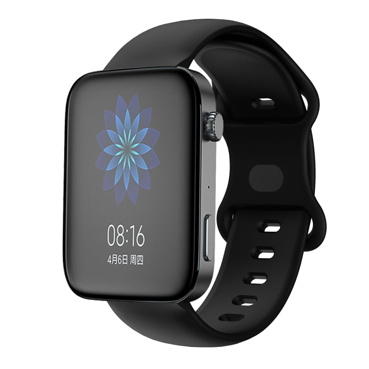 Butterfly Buckle Silicone Watch Band, For Xiaomi Mi Watch 18mm