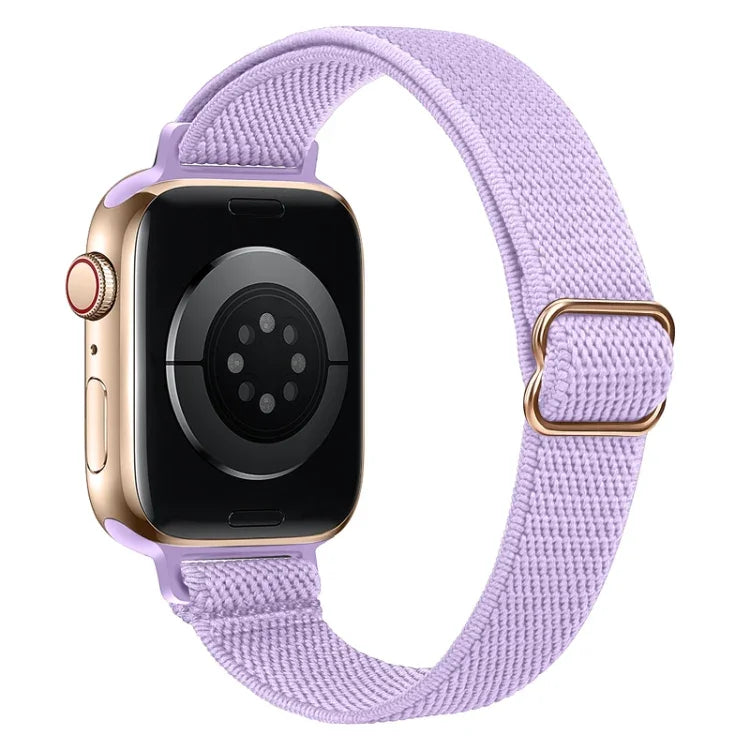 Small Waist Nylon Watch Band For Apple Watch Series, 7 45mm / 6&SE&5&4 44mm / 3&2&1 42mm, 7 41mm / 6&SE&5&4 40mm / 3&2&1 38mm