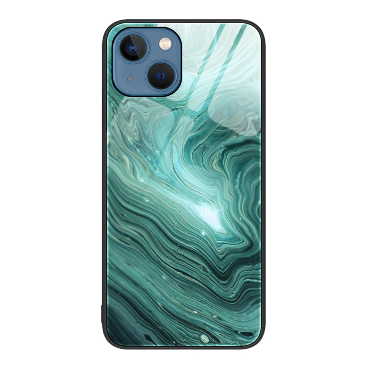 Marble Pattern Glass Protective Phone Case, For iPhone 14, For iPhone 1XR, For iPhone XS Max