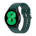 Official Silicone Silver Round Buckle Watch Band, For Samsung Galaxy Watch 5 44mm